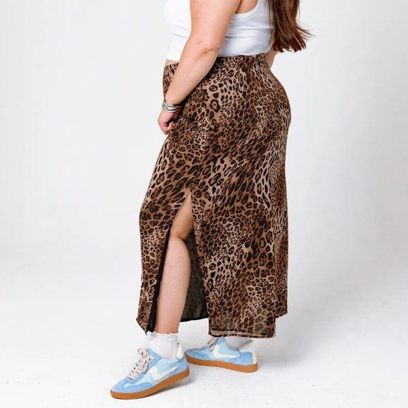 Bella Leopard Print Maxi Skirt GIA IRL - Picture 2 of 2